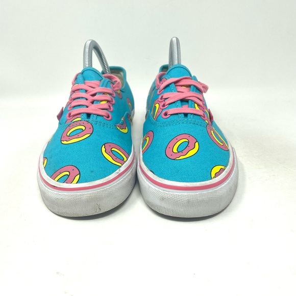 Vans Off the Wall Low Top Lace Up Sneaker “Odd Future” Blue Donuts Womens 8 - Picture 3 of 8
